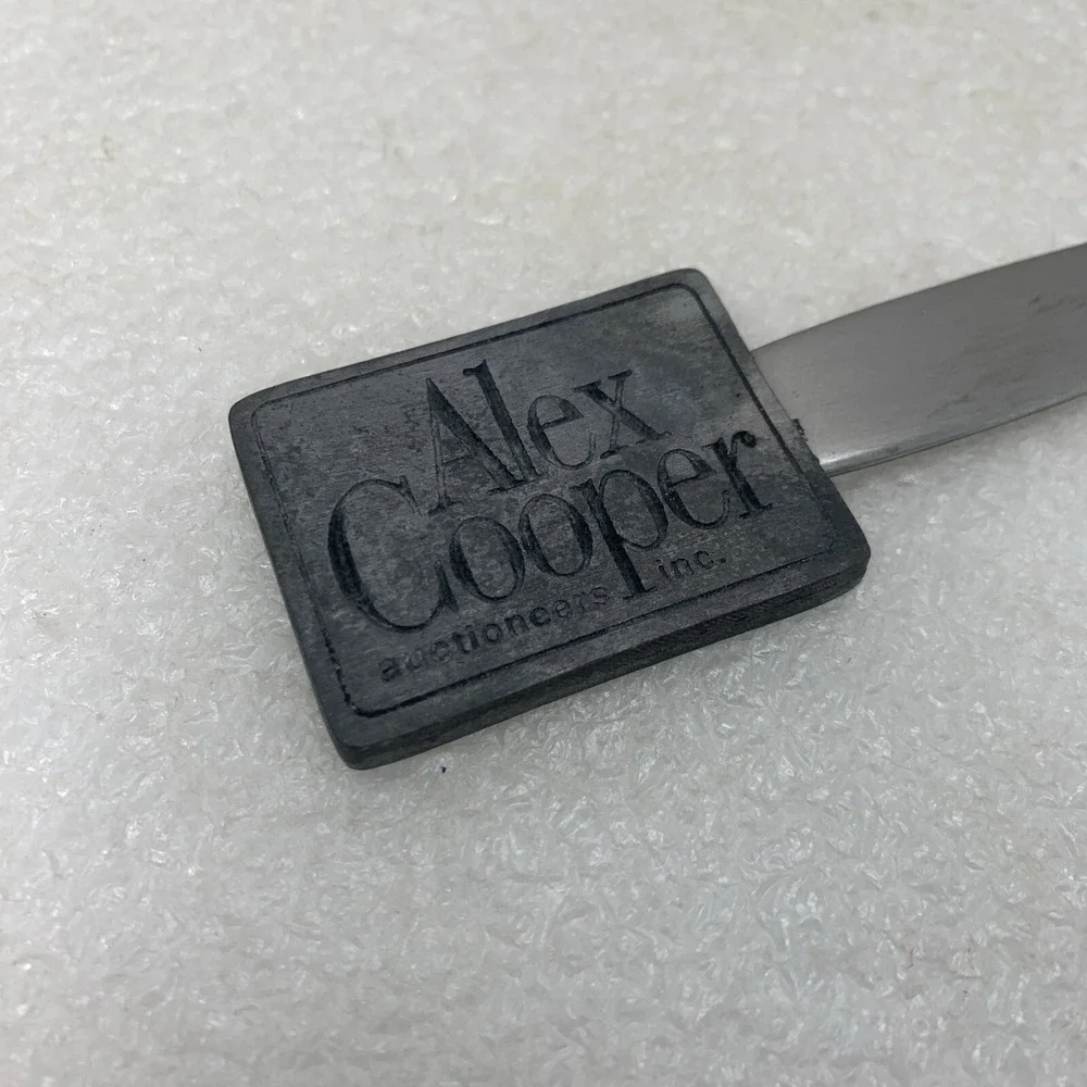 Vintage Alex Cooper Auctioneers Inc Metal‎ Letter Opener